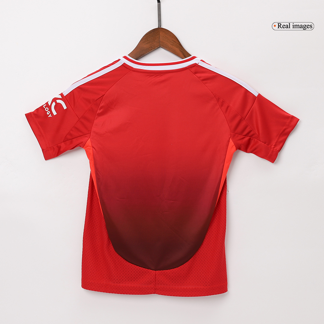 Manchester United Home Kids Soccer Jerseys Kit