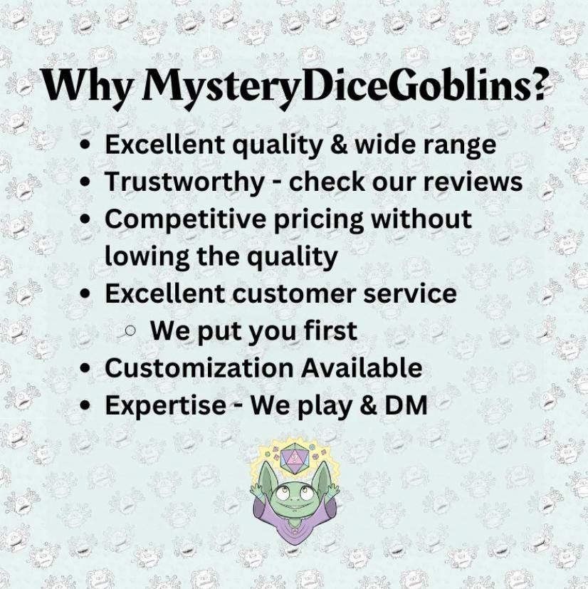 Dice Goblin Advent Calendar! Dice Advent Calendar | Dice Goblin Dice| Mystery Dice Goblin|