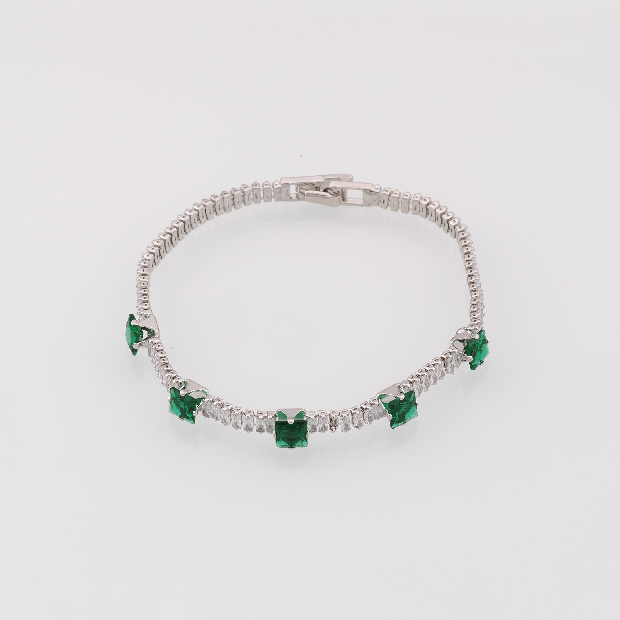 18K Gold Filled Zircon Bracelet,Rectangle Bracelet,Everyday Bracelet,Tennis Bracelet,Ladies Bracelet,Gift For Her