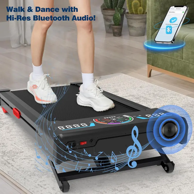 The Walking Pad Pro – 9-Level Auto-Incline Treadmill with 450 lb Capacity, RGB Display & Bluetooth Speakers