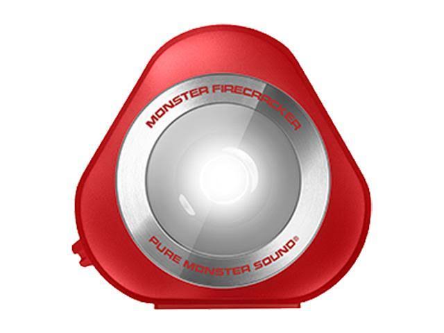 Monster Firecracker Portable Speaker - Wireless - Red