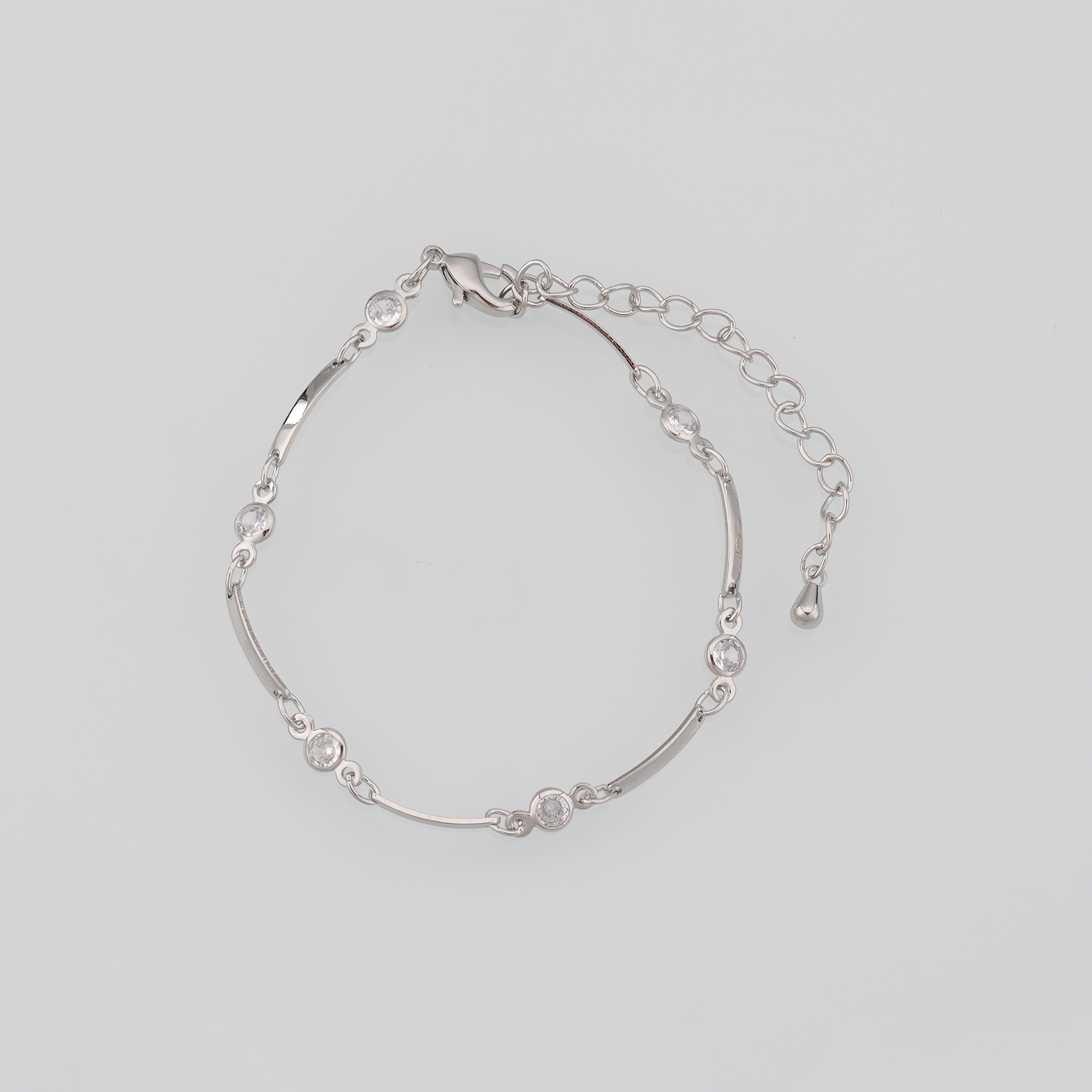 18K Gold Filled Geometric Chain Bracelet,Zircon Bracelet,Gold Chain Bracelet,Ladies Bracelet,Gift For Her