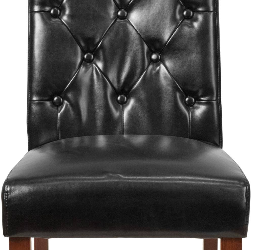 Flash Furniture Hercules Grove Park Brown Fabric Tufted Parsons Chair