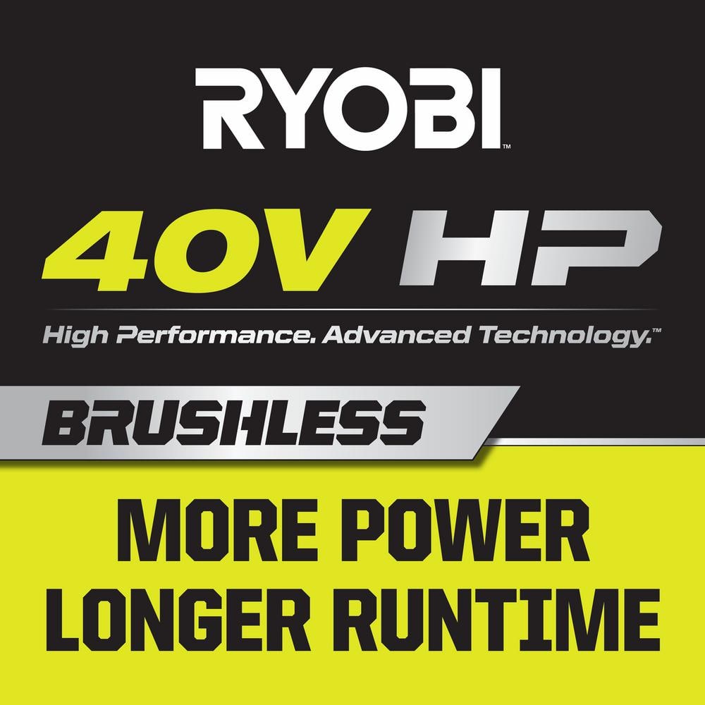 40V HP Brushless 18 in. Battery Chainsaw with 5.0 Ah Battery and Charger RY40580