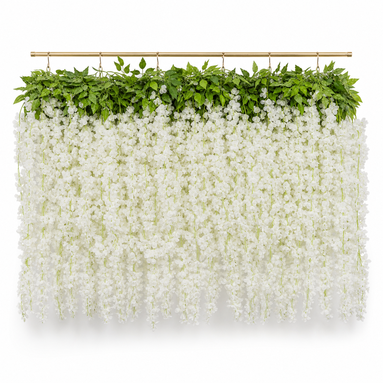 White Wisteria Flowers