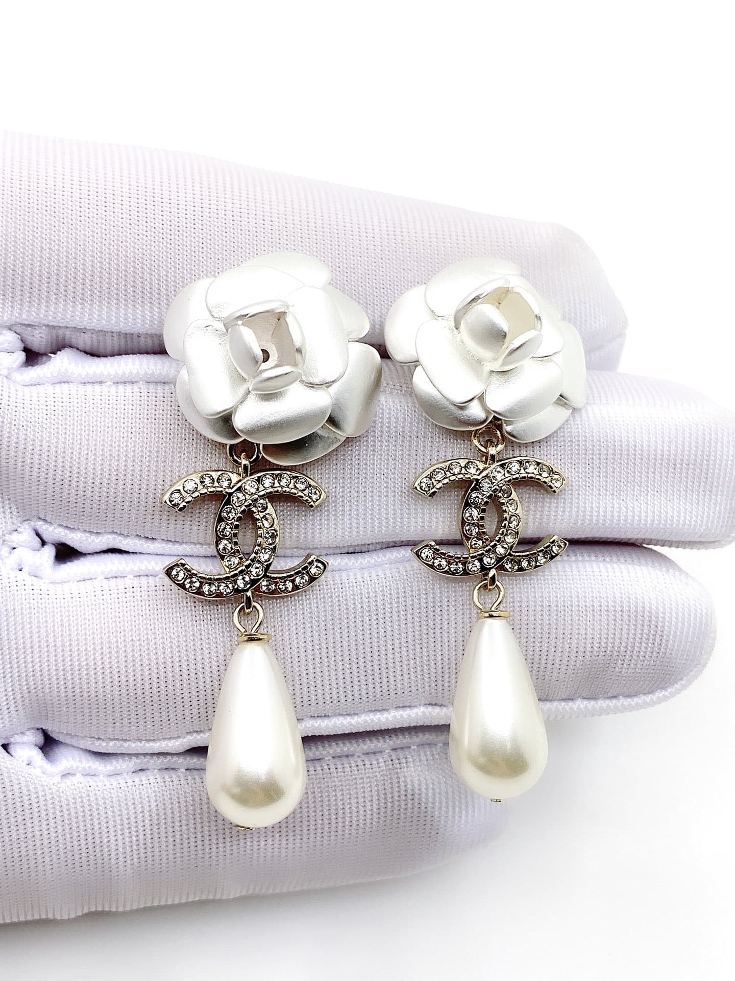 Chanel Pearl Earrings
