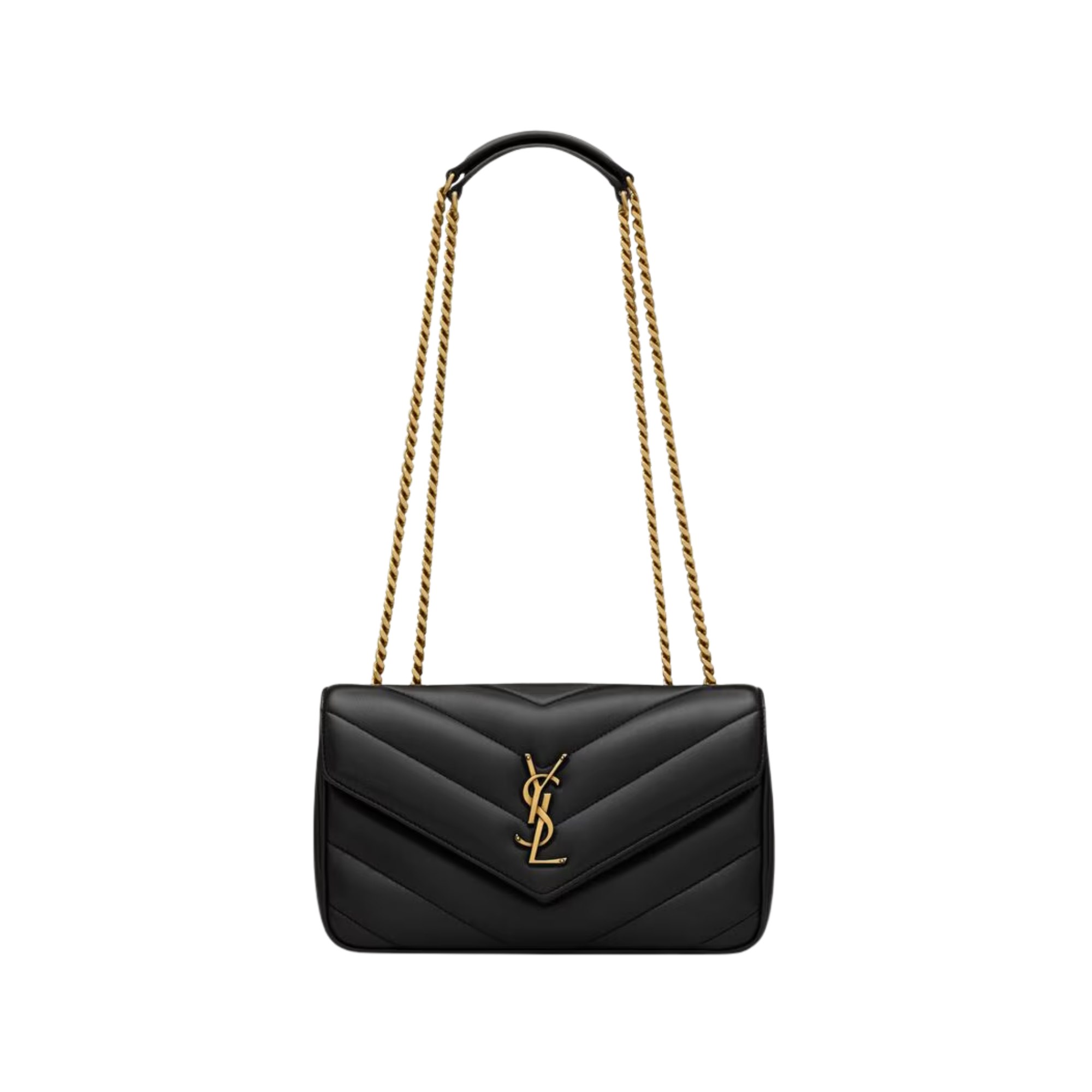 Saint Laurent Loulou Small Black 24cm/9.4in