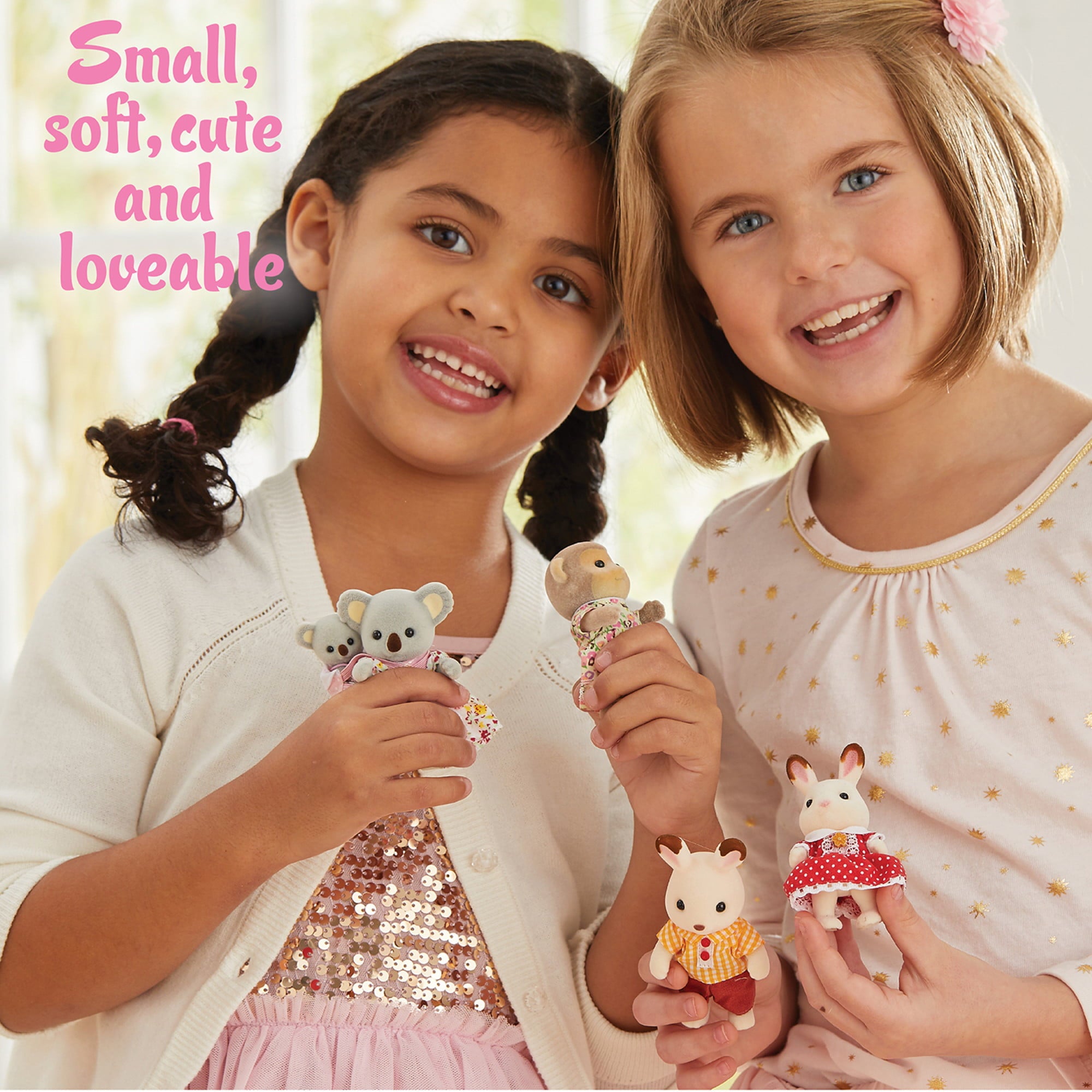 Calico Critters Tuxedo Cat Family, Set of 4 Collectible Doll Figures
