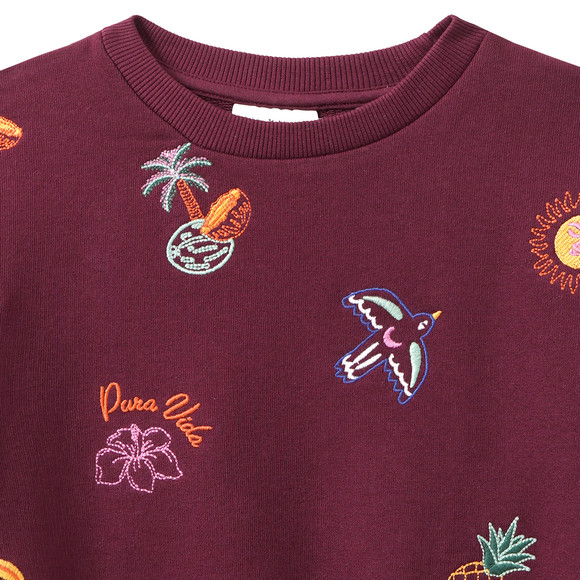Jonas Nielsen Mädchen Sweatshirt mit Allover-Stickerei