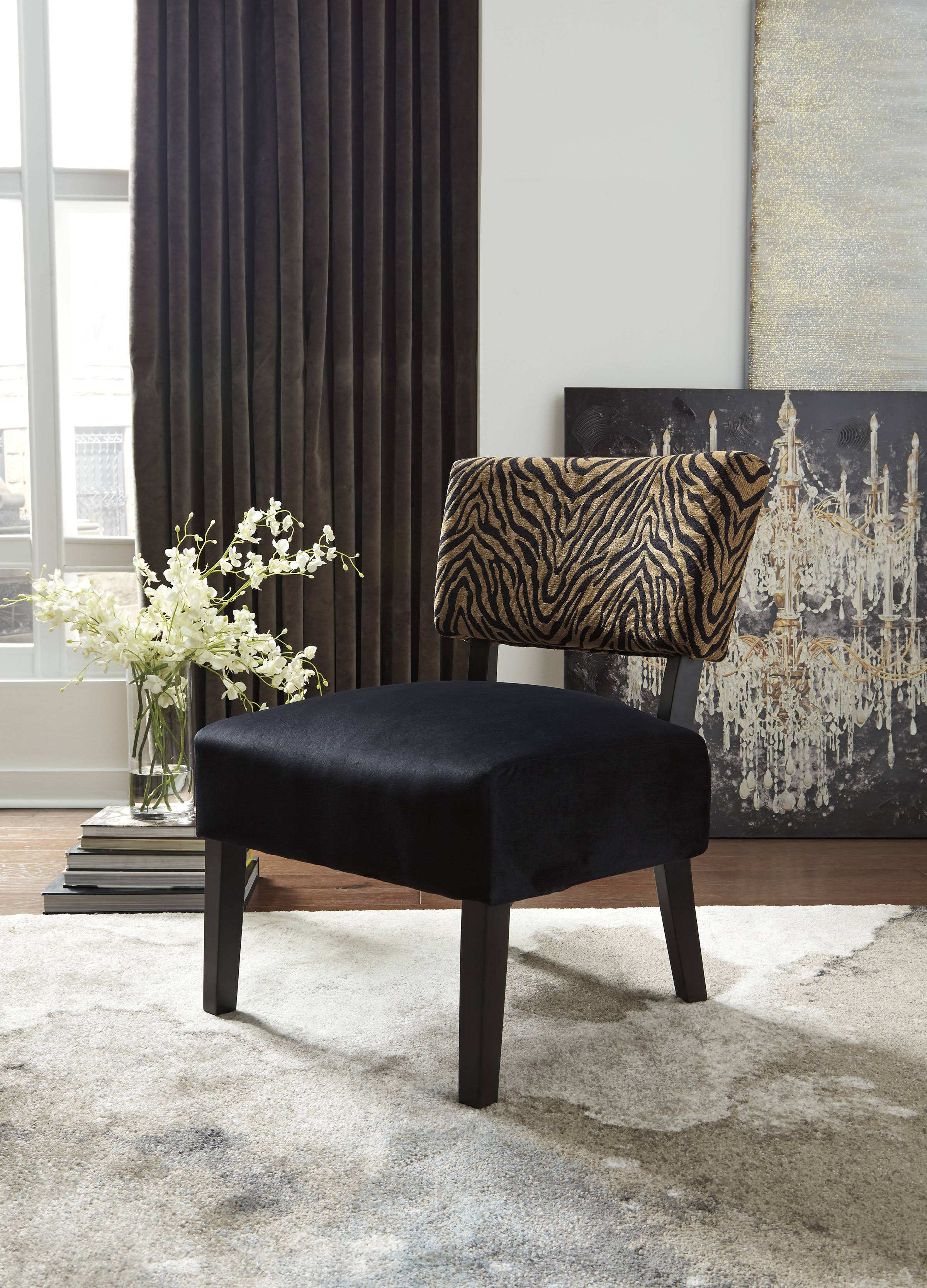 Signature Design by Ashley Parvin Accent Chair - Gold/Black