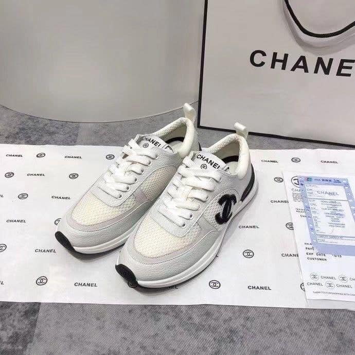 Chanel Cc Sneakers White