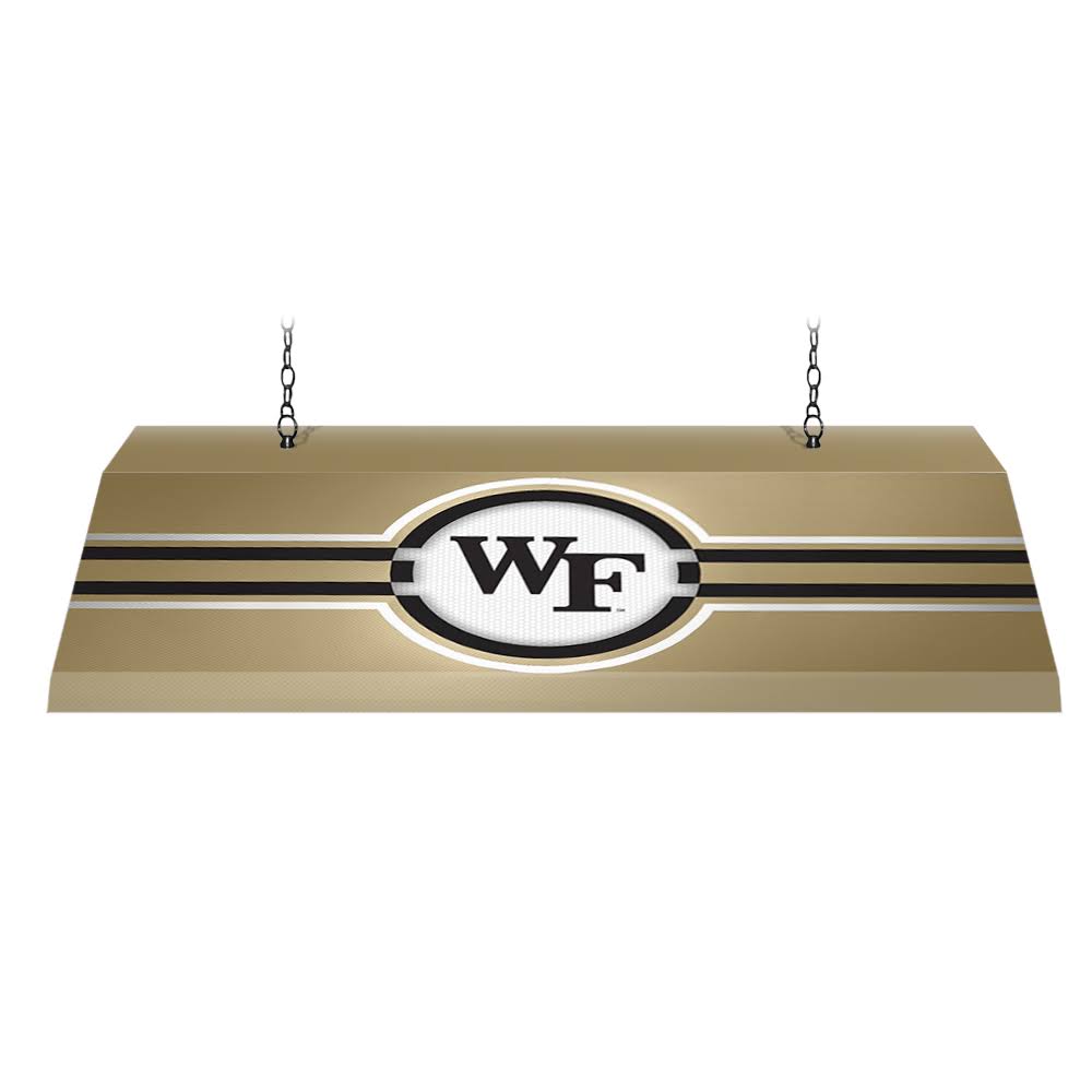 Wake Forest Demon Deacons: Edge Glow Pool Table Light Gold / Mascot