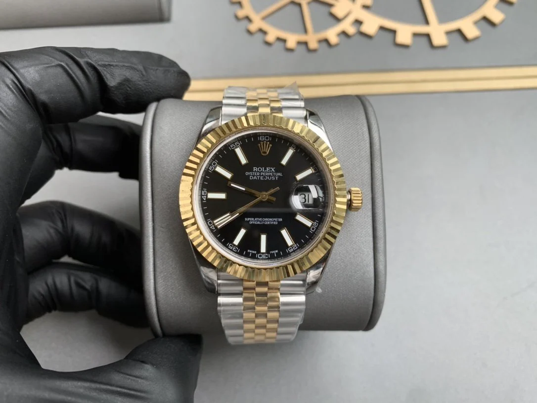 DATEJUST II 41MM TWO-TONE BLACK DIAL
