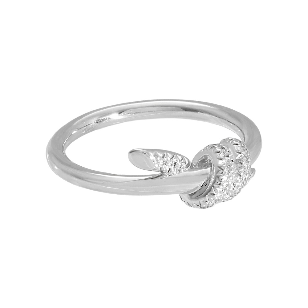 Tiffany & Co. Knot Ring 18K White Gold Diamond 70302705