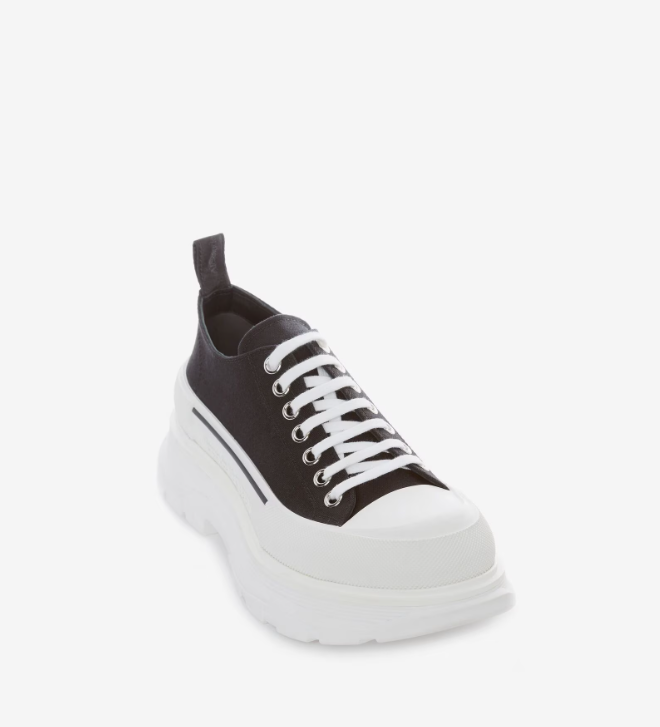 McQueenl  Tread Slick Lace Up in Black/White
