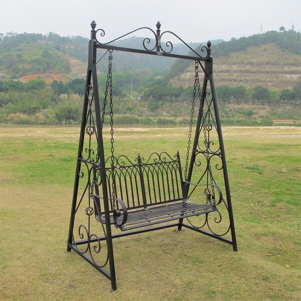 Iron Swing Bench