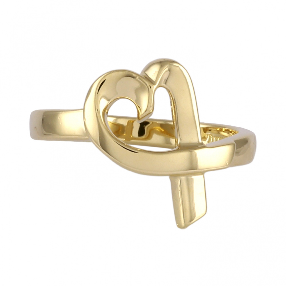 Tiffany & Co. Paloma Picasso Loving Heart Ring 18K Yellow Gold