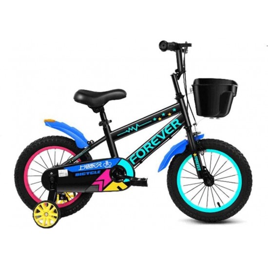 Kids Bike BMX Bike for Kids Boys Girls Bicycle Child Bicycles Boys Girls Bicycle Carbon Steel with Stabilisers and Basket,in Size 12″ 14″ 16″ 18″ for 3-11 Years