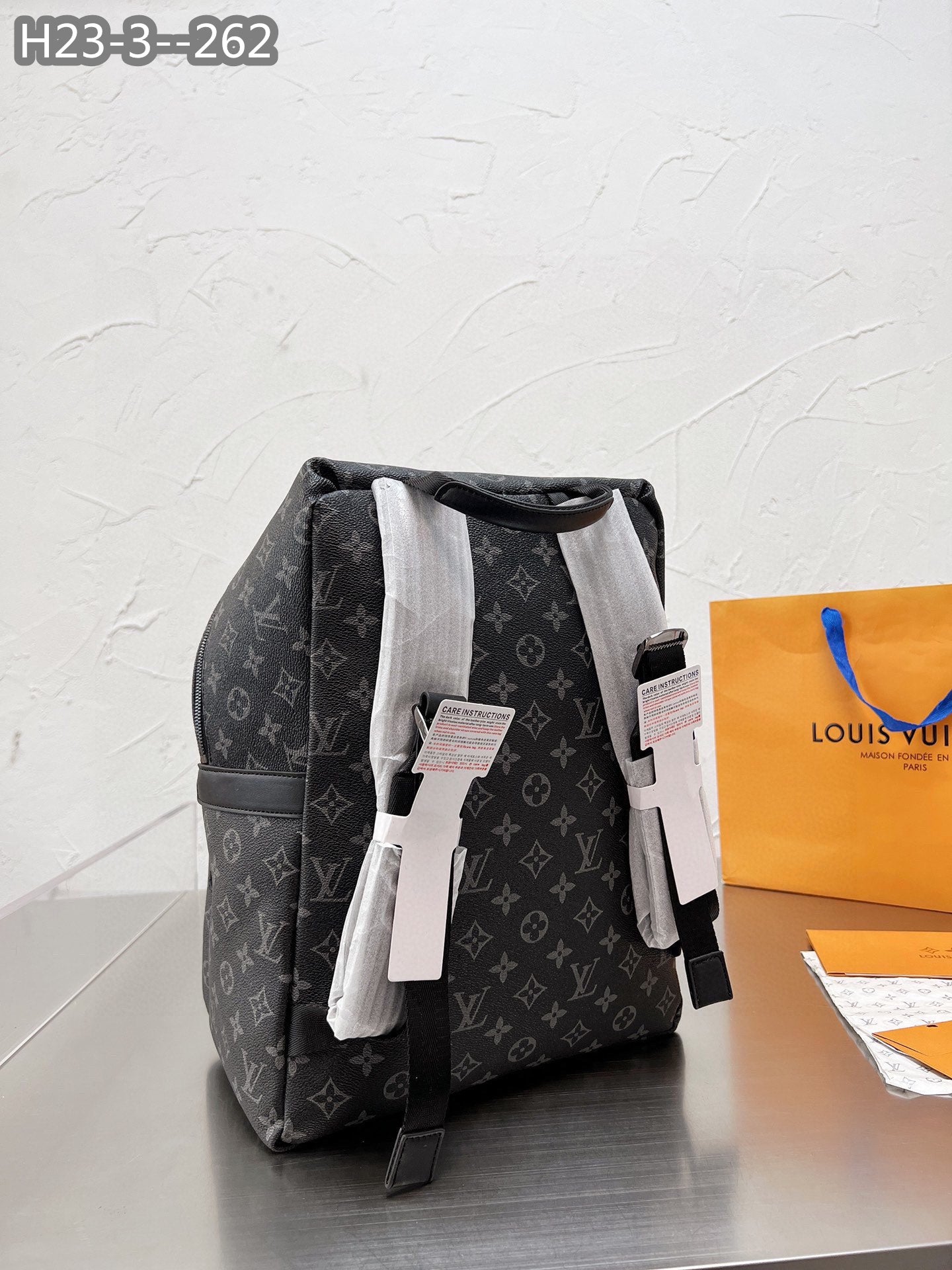 Louis Vuitton Apollo Backpack Monogram Vivienne Eclipse Black 37Cm