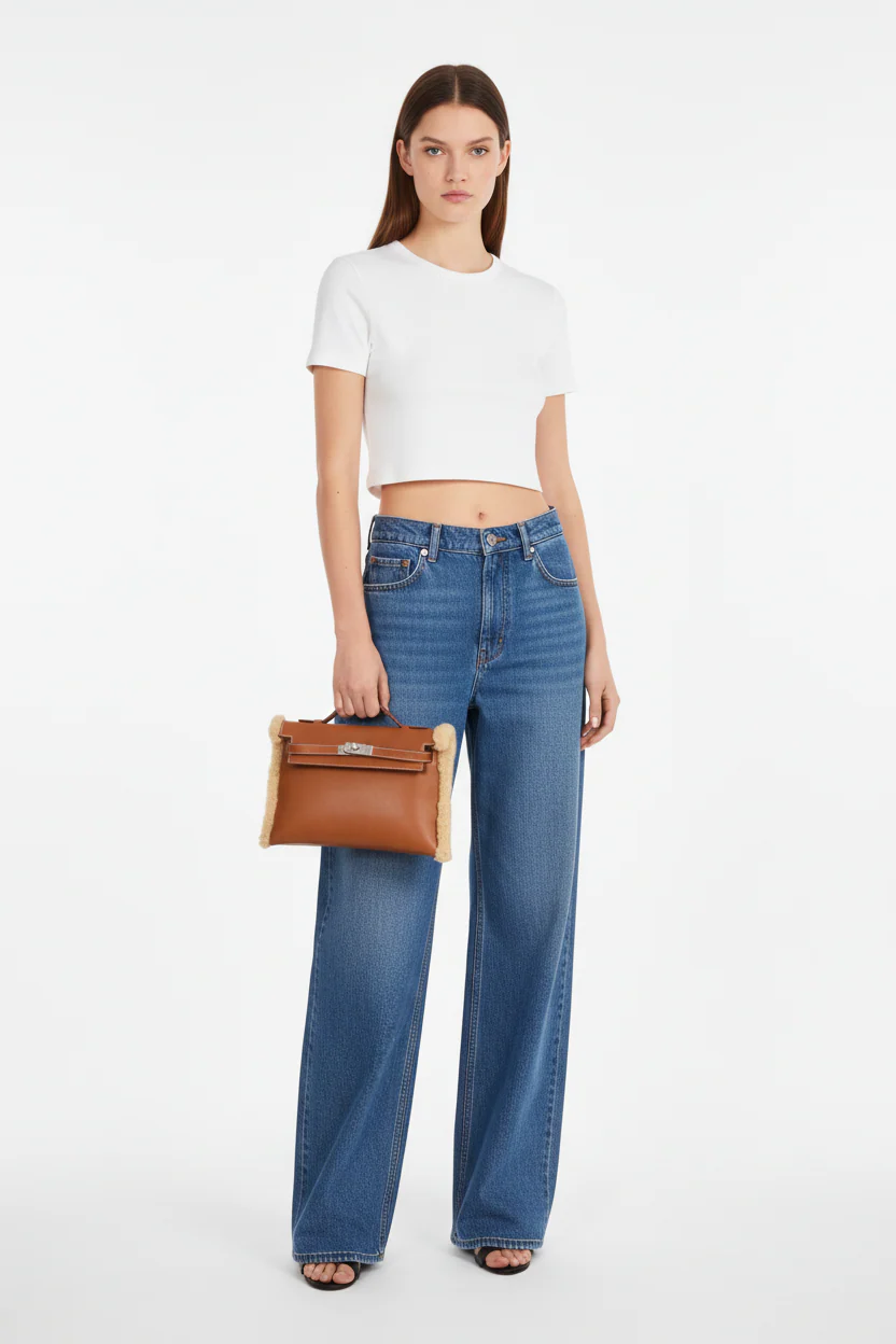 Hermès Teddy Kelly Clutch Barenia Mouton Shearling Palladium Hardware