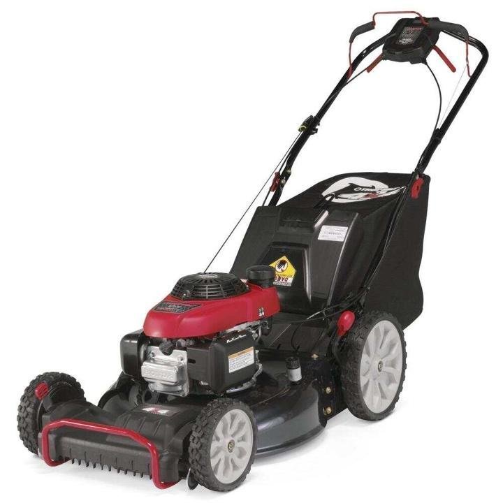 troy-bilt-21 in. 190 cc Gas Walk Behind Self Propelled Lawn Mower with High Rear Wheels, 3-in-1 Cutting System