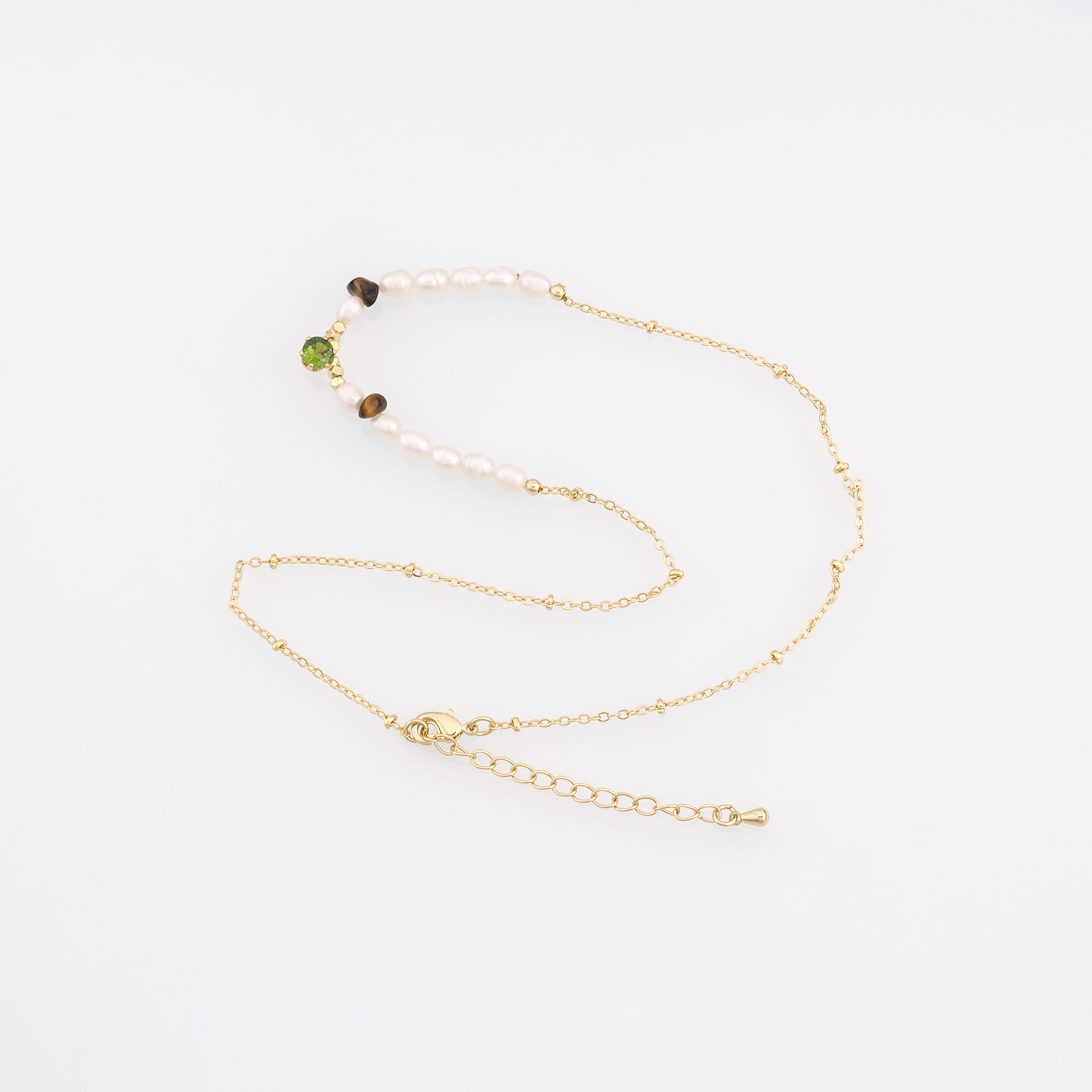 18K Gold Filled Ball Chain Necklace,Gold Bead Link Chain Necklace,Beaded Link Chain,Minimalist Necklace,Adjustable Necklace