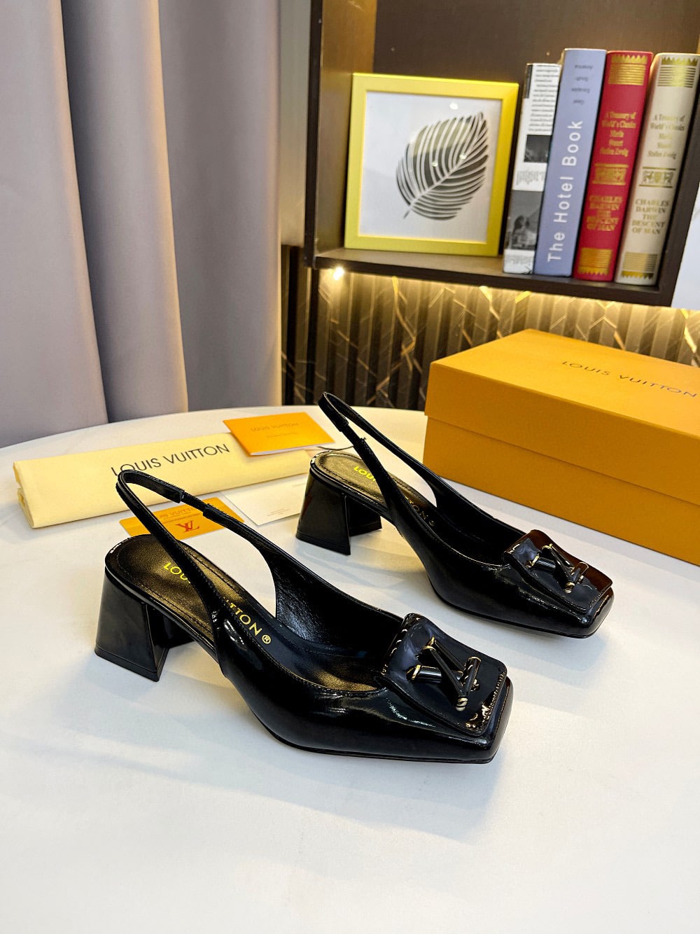 Louis Vuitton Shake Slingback High Heels Black 1Ab0Tv