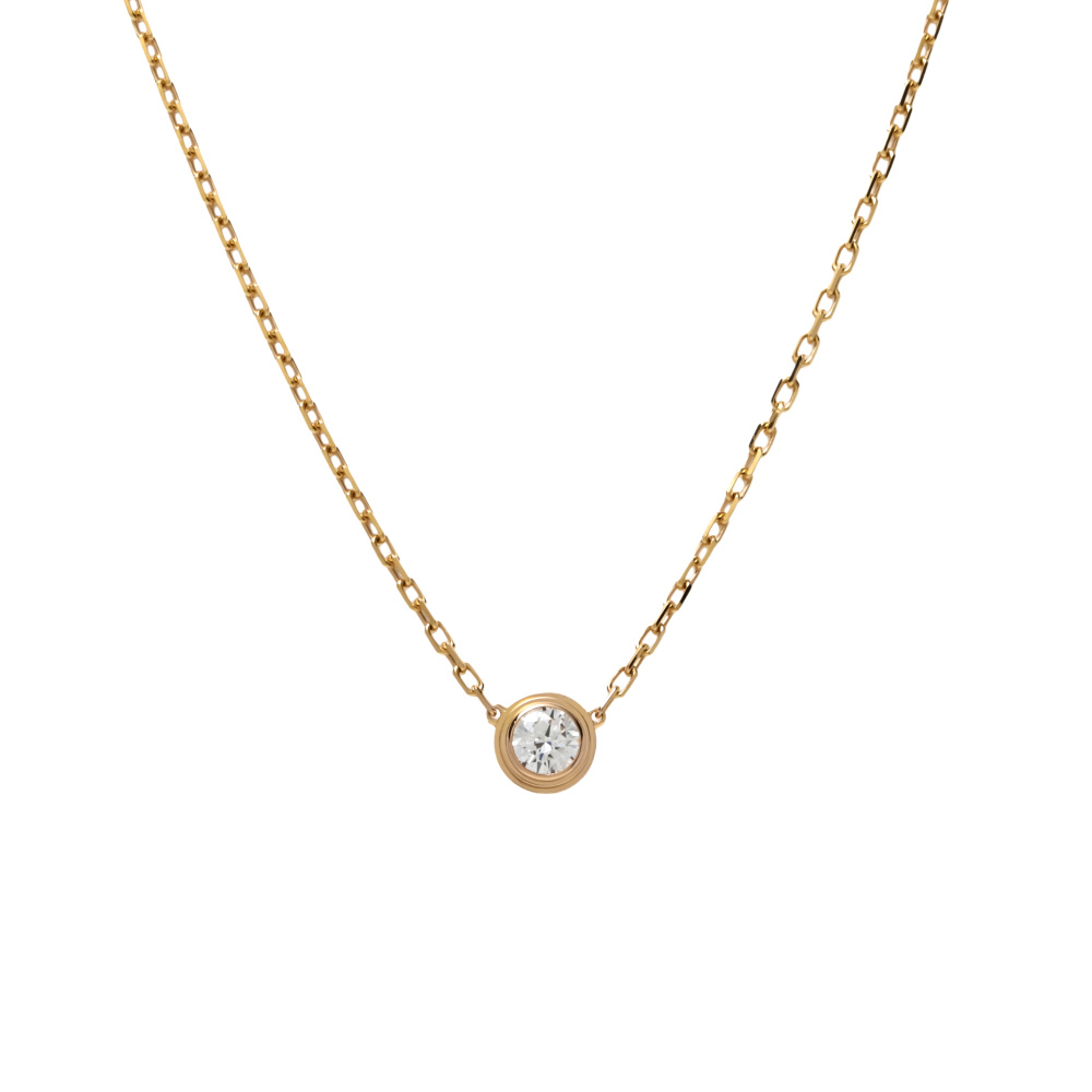 Cartier Damour (diamant Leger) Necklace 18K Rose Gold Diamond B7215600