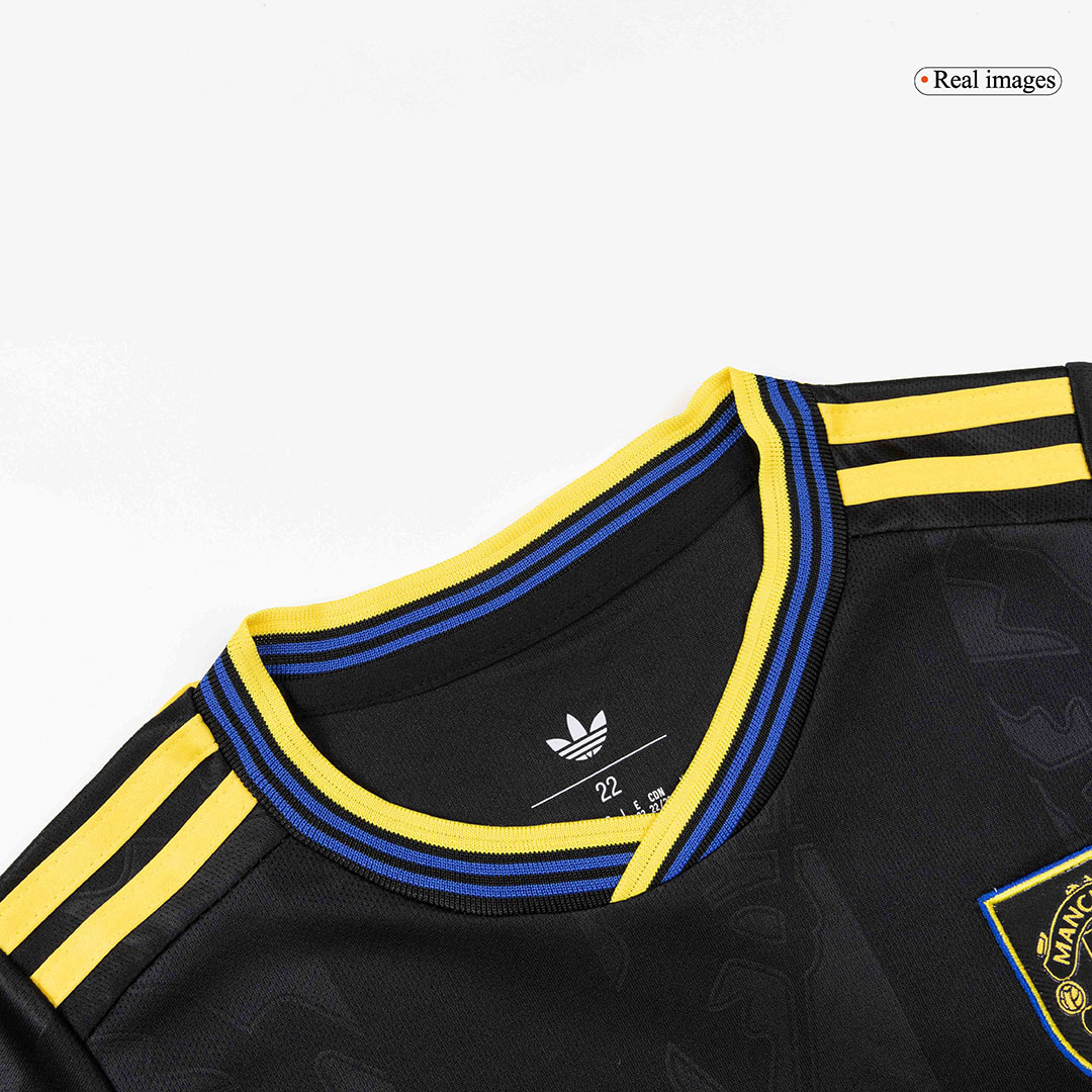 Manchester United Third Away Kids Soccer Jerseys Kit 2025/26