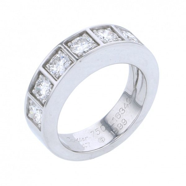 Cartier White Gold Diamond Ring K18WG