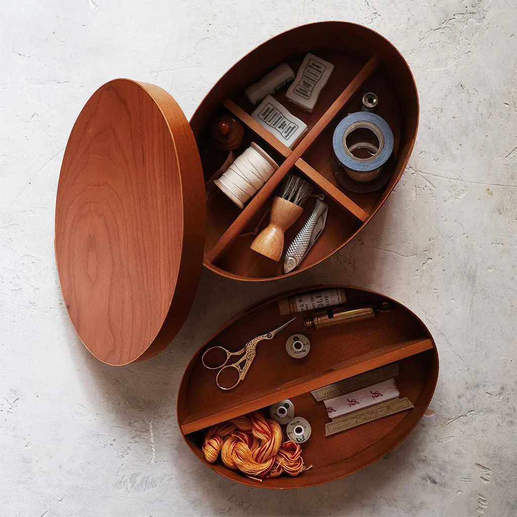 Oval Wood Shaker Box