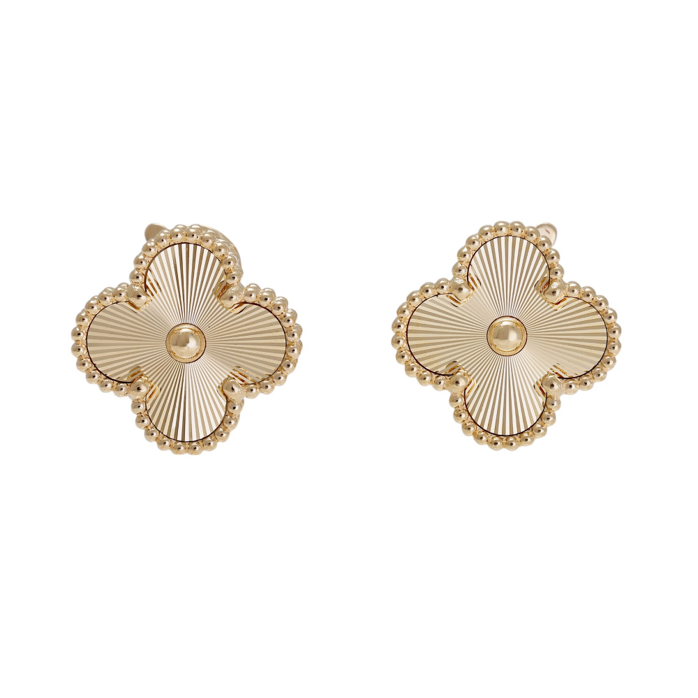 Van Cleef & Arpels Vintage Alhambra Earrings 18K Yellow Gold VCARP3JL00
