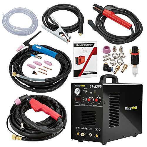 PrimeWeld 3-in-1 50 Amp Plasma Cutter, 200 Amp TIG Welder and 200 Amp Stick Welder - Welding and Cutting Combo