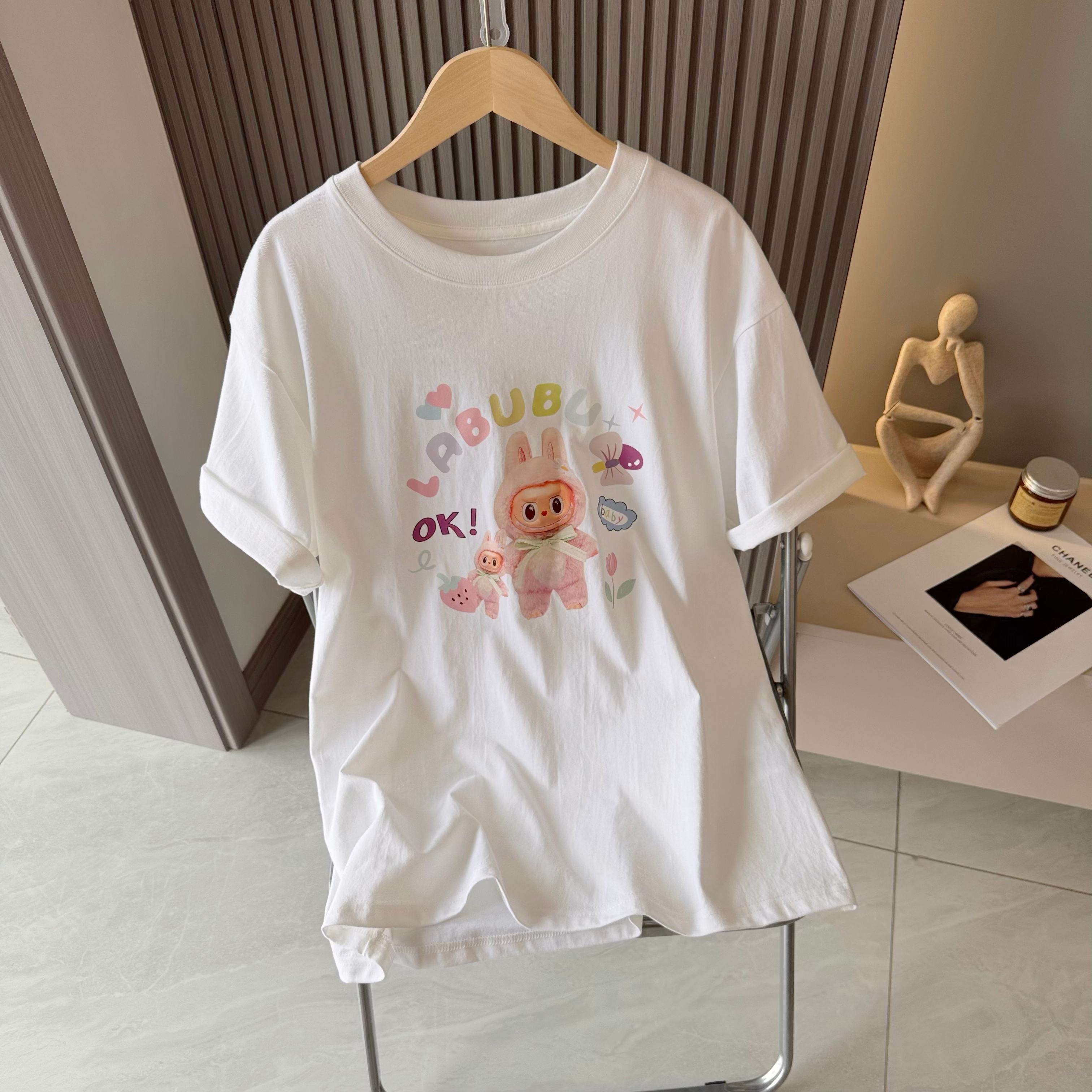 Bubble Mart Labubu short-sleeved T-shirt unisex - cnluxepick