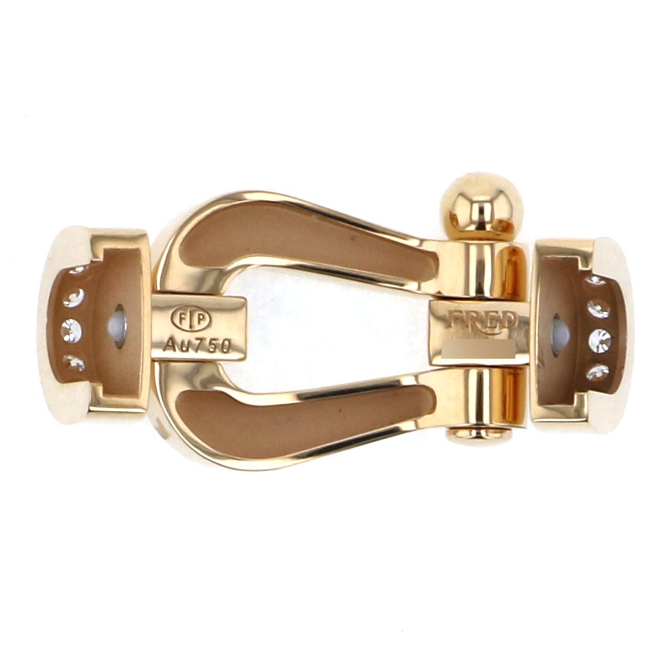 FRED Force 10 Lm Half Diamond Accessory 18K Yellow Gold 0B0028