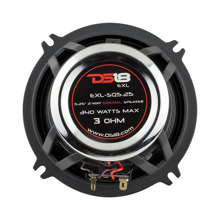 DS18 EXL-SQ5.25 5.25-inch 3-Ohm High Sound Quality Speaker 340 Watts - Set of 2