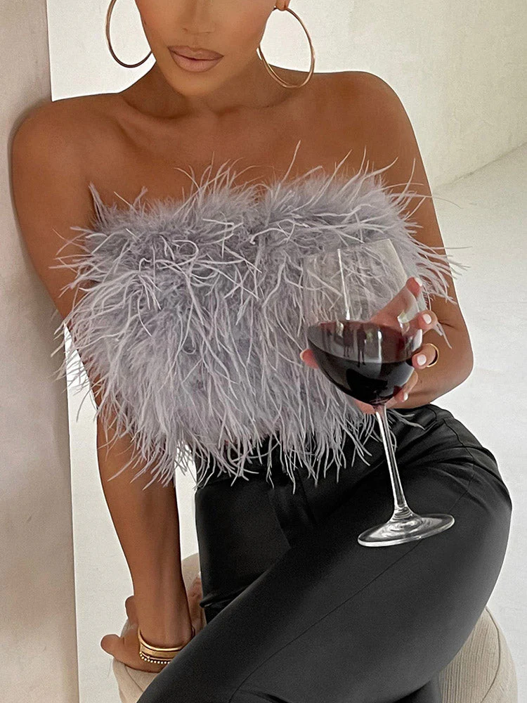 Feather Crop TopClistos