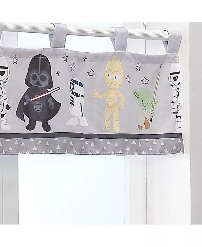 Lambs and Ivy Star Wars Classic Window Valance - Yoda Darth Vader R2-D2 C-3PO