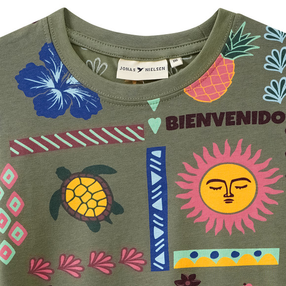 Jonas Nielsen Jungen T-Shirt mit Allover-Print