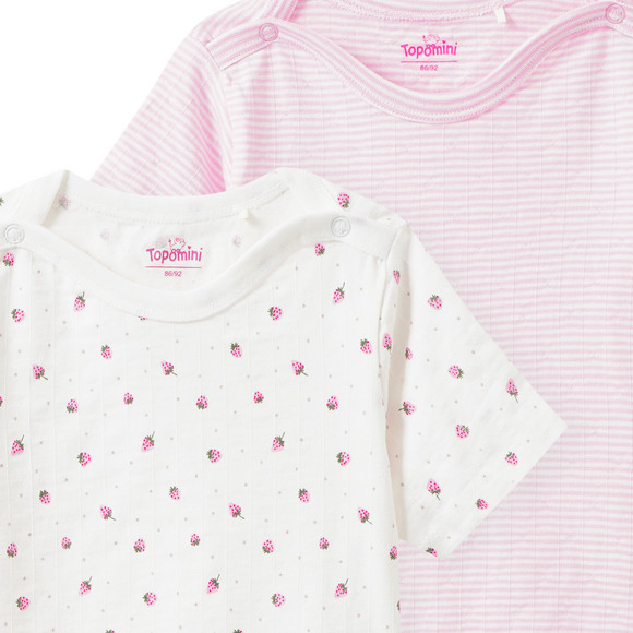Topomini 2 Baby Bodys mit Bio-Baumwolle