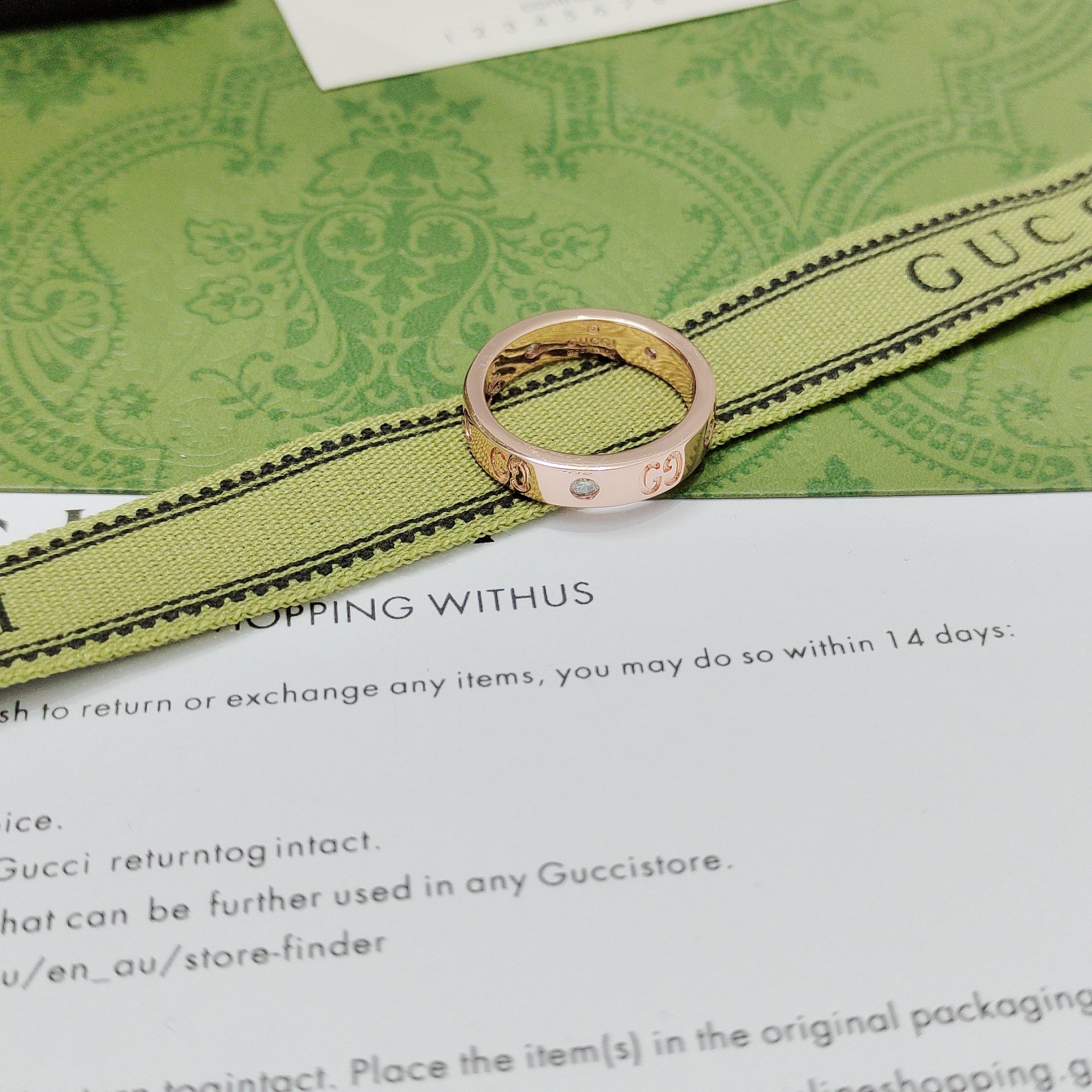 Gucci Double G Interwoven Ring - cnluxepick