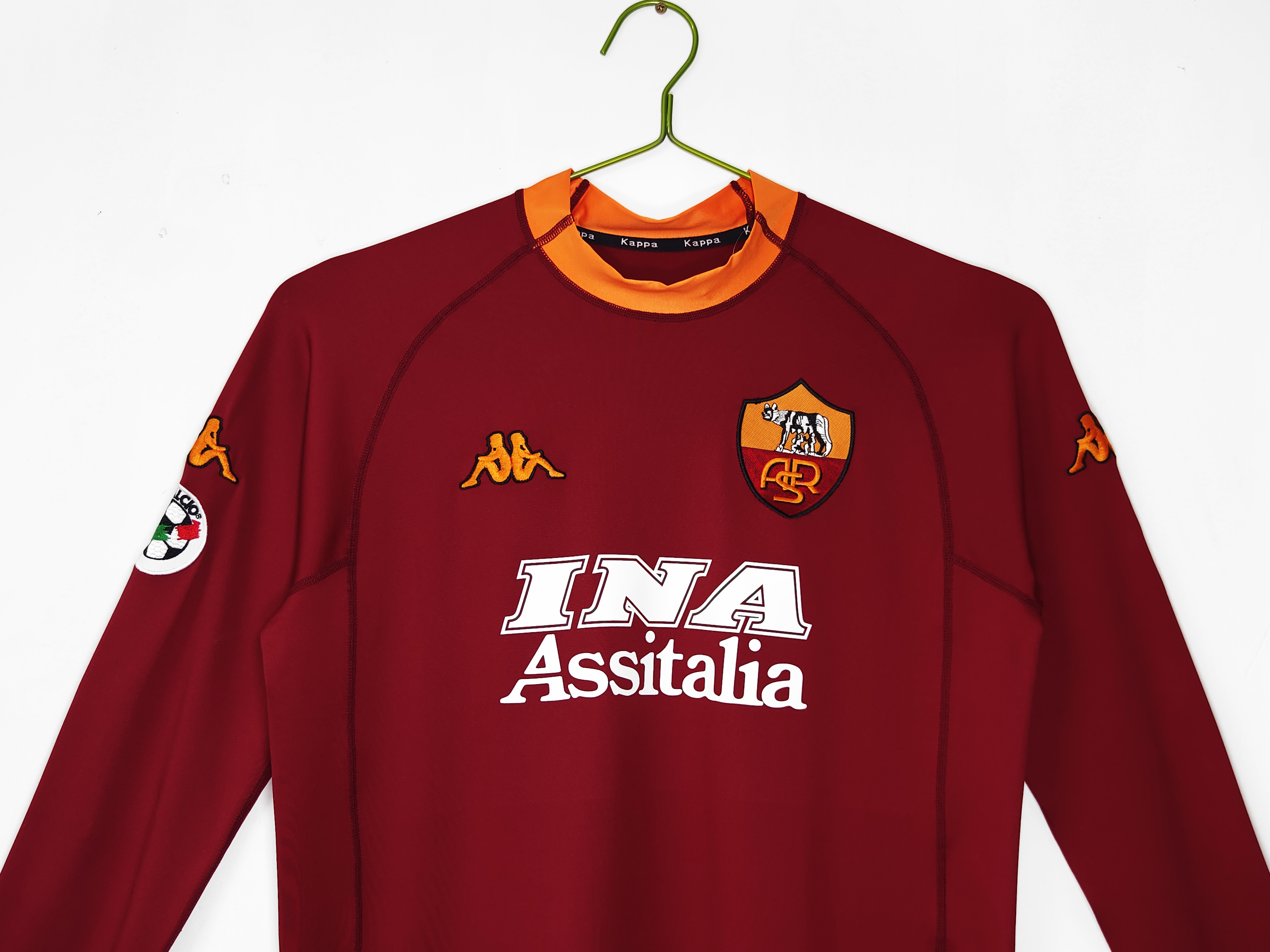 Retro Roma 00/01 Home Jersey Long Sleeves S-XXL 5