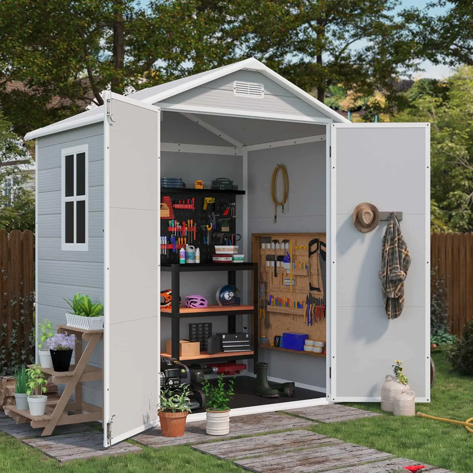 Patiowell 6x4 Plastic Shed Pro