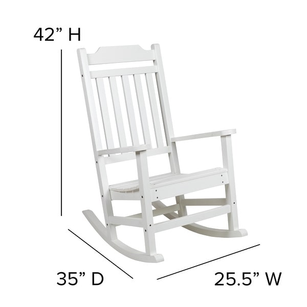 2 Pack AllWeather Faux Wood Rocking Chair