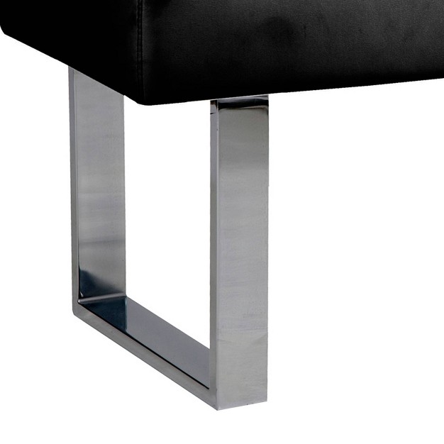 Amanda Faux Leather Bench Armen Living