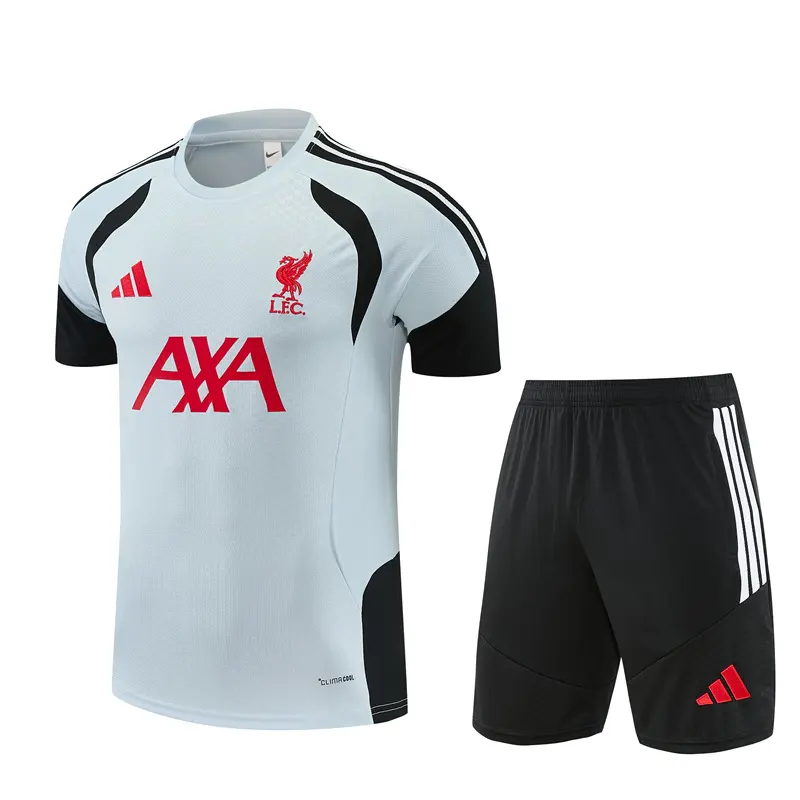 Liverpool Training Short Sleeves - Light Gray