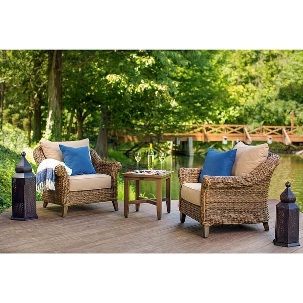 Cayman Sunbrella Ottoman,Heritage Brown