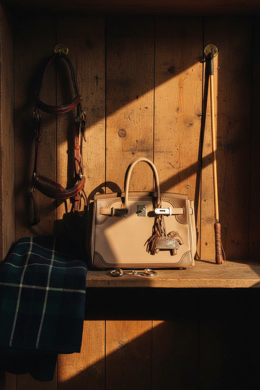 Hermès Birkin 30 Ghillies Argile & Étoupe Swift Palladium Hardware