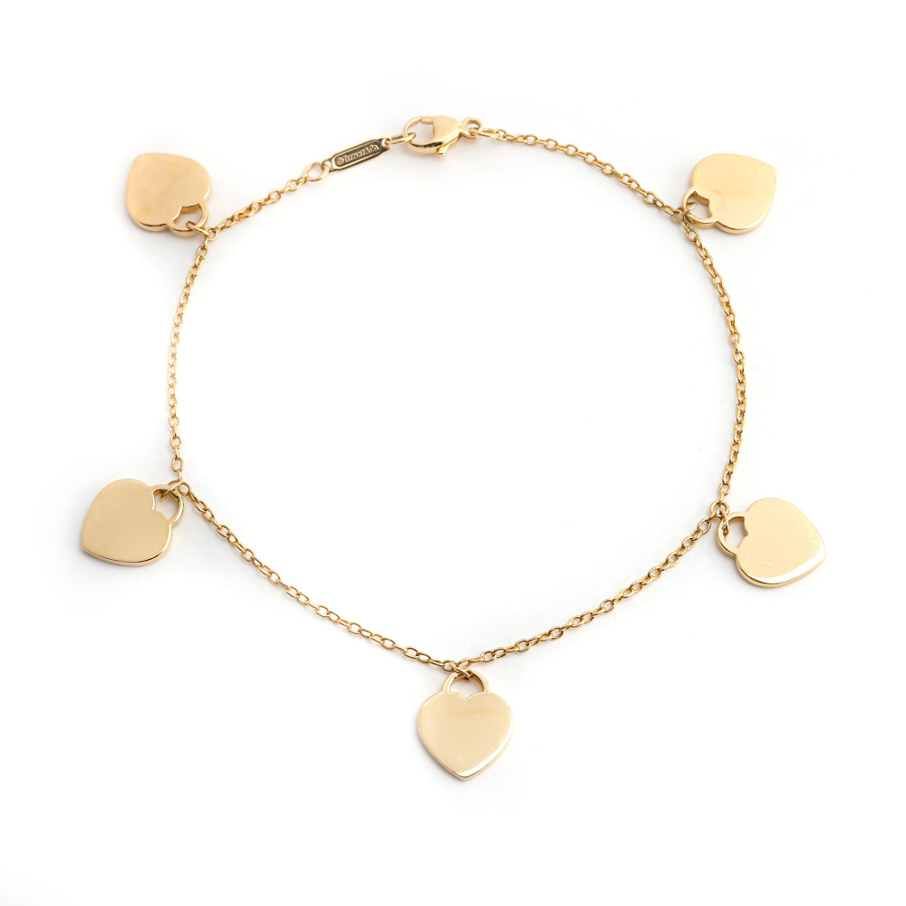 Tiffany & Co. Return To Heart Bracelet 18K Yellow Gold