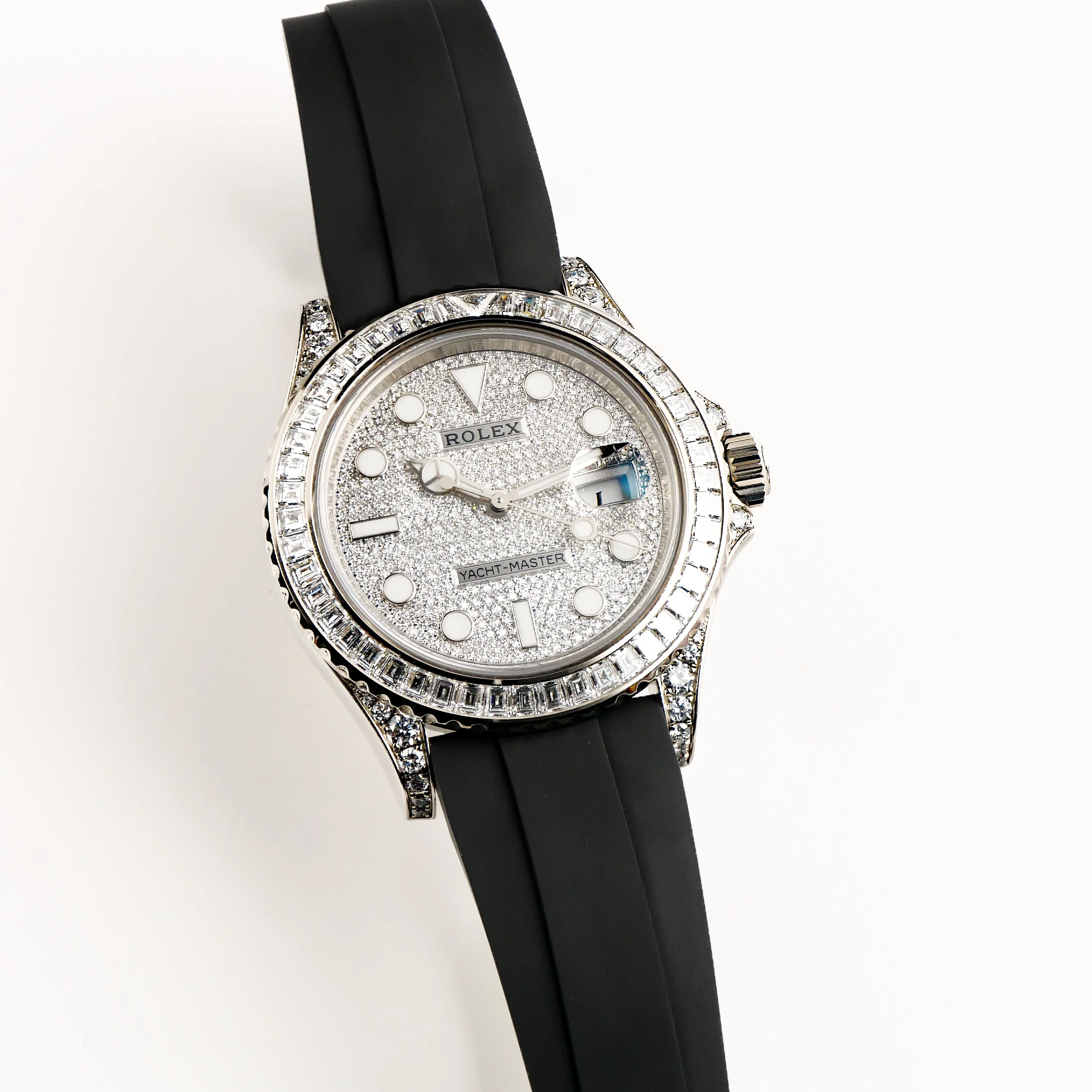 Rolex Yacht-Master 42 226679TBR White Gold Pave Diamond Dial Diamond Bezel (2021)
